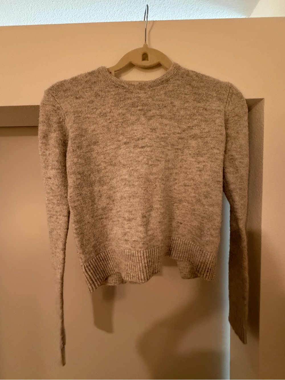 Forever 21 Taupe Heathered Crewneck Sweater